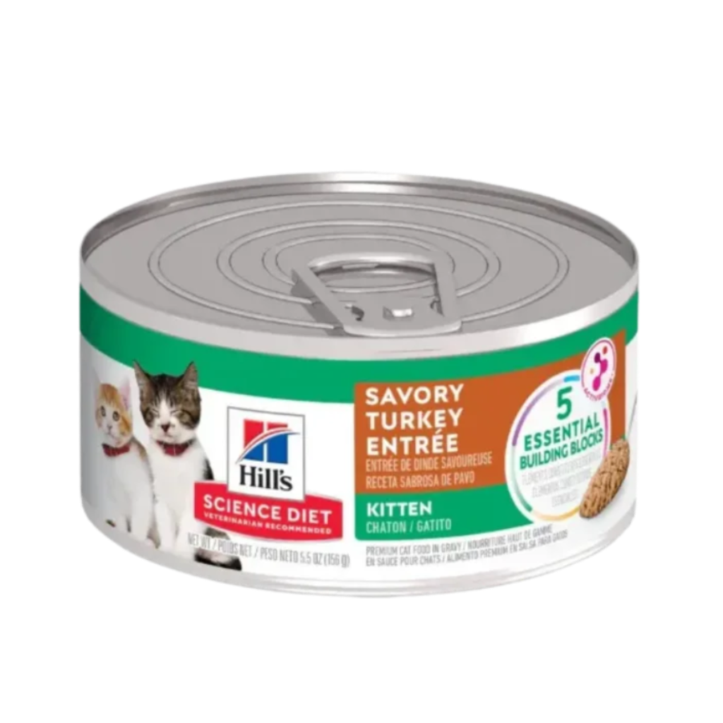 12 Latas Hill's Science Diet Kitten Original Lata Pavo