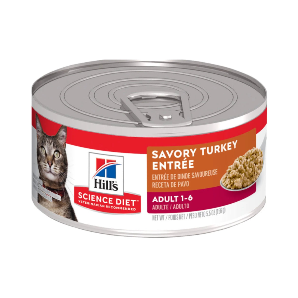 12 Latas  Hill's Science Diet Adult Pavo Entrée
