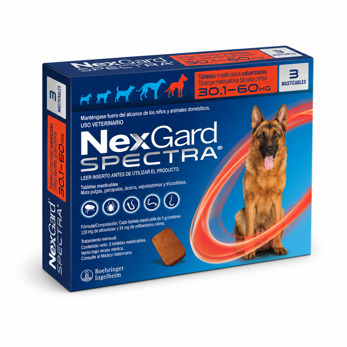 Nexgard Spectra 30.1 - 60Kg 3 Comprimidos
