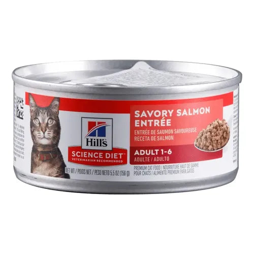 12 Latas Hill's Science Diet Adult Salmon Entrée