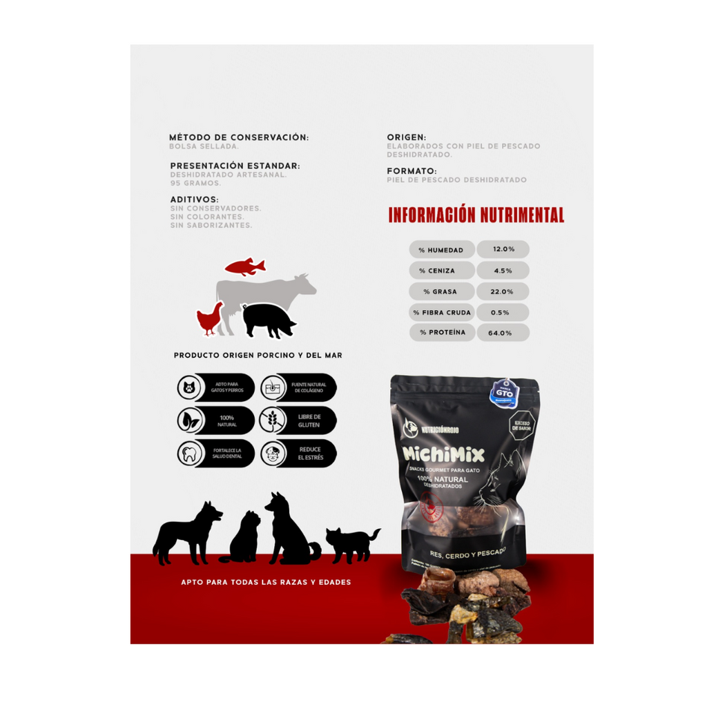 Nutrición Rojo Michi Mix