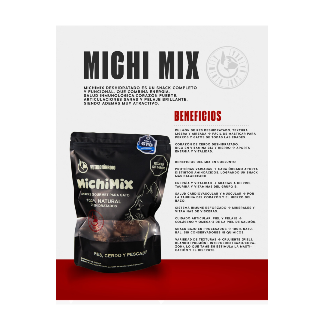Nutrición Rojo Michi Mix