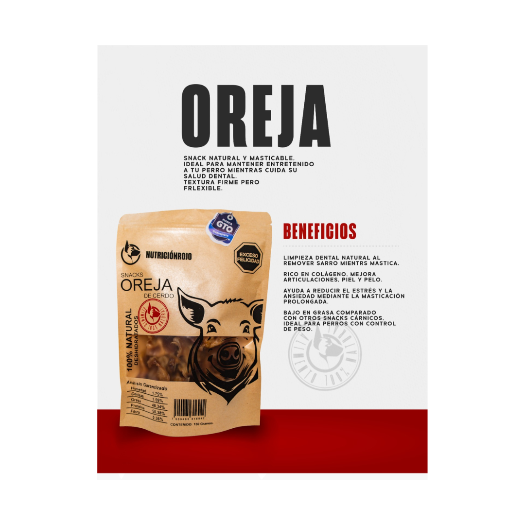 Nutrición Rojo Oreja de cerdo