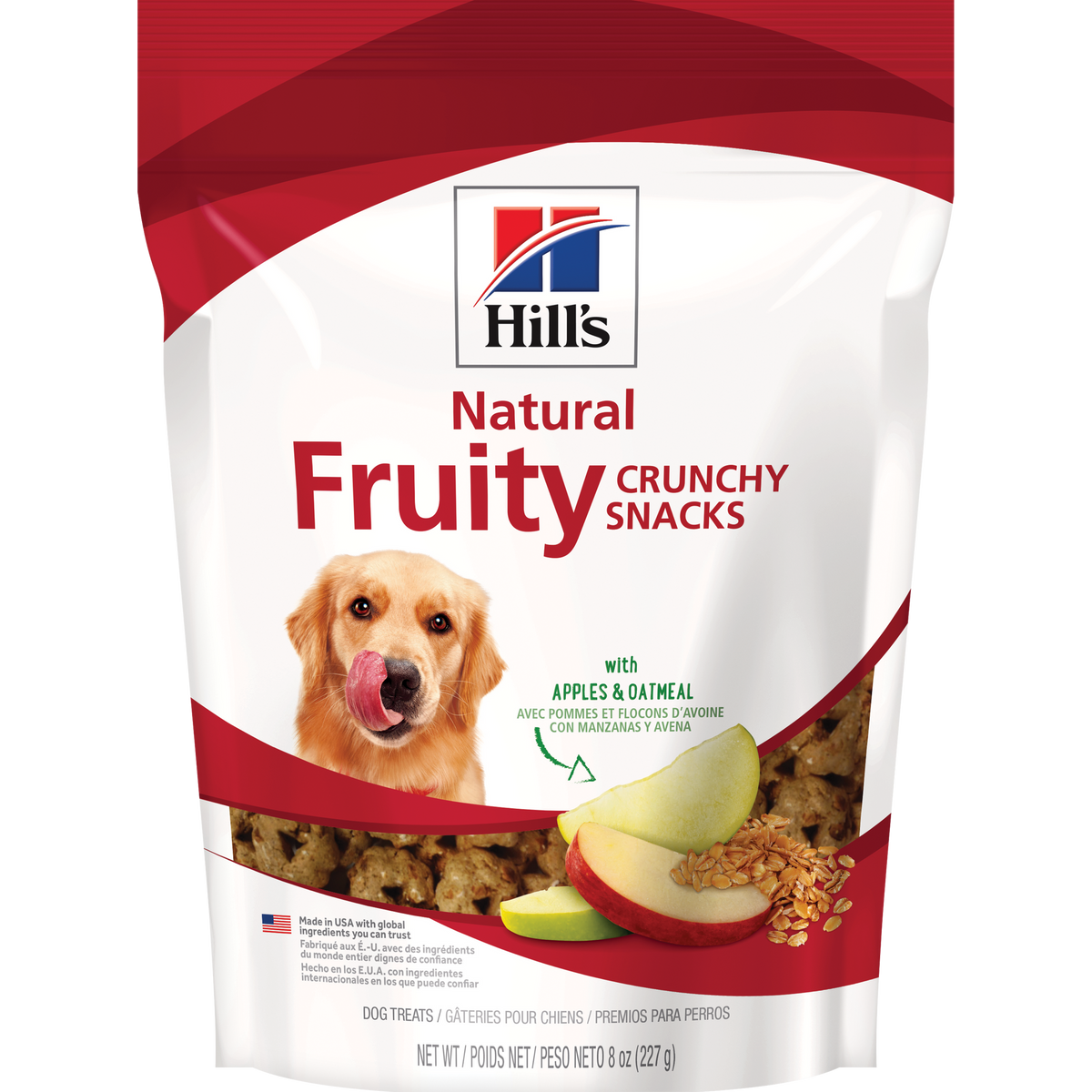 Hill's Natural Fruity Crunchy Snacks Manzana