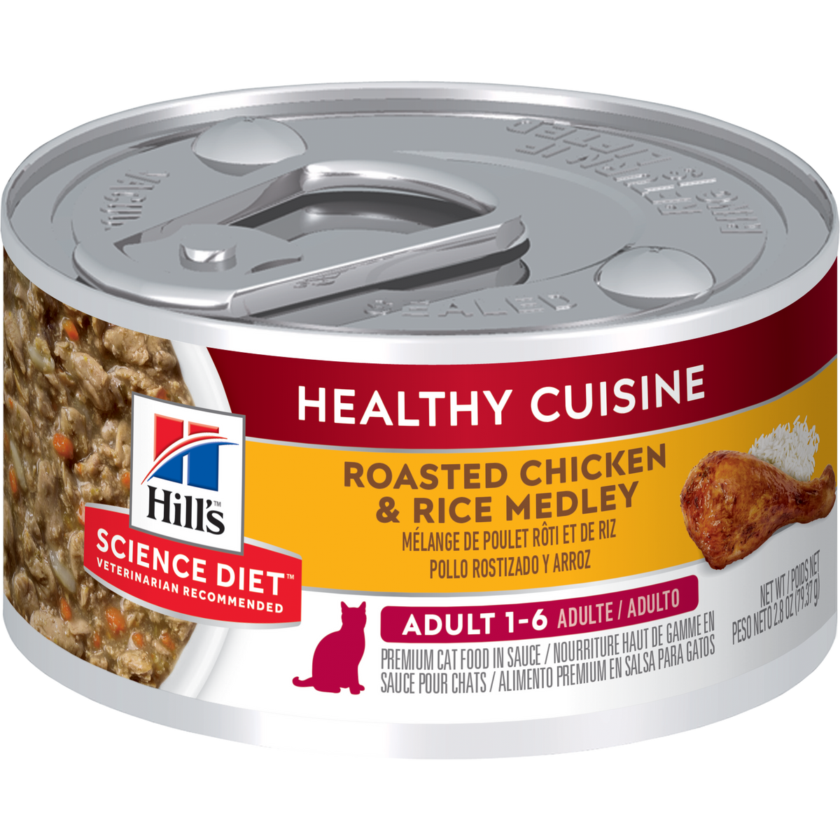 12 Latas  Hill's Science Diet Adult Healthy Cuisine
