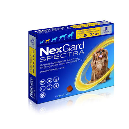 Nexgard Spectra 3.5 - 7.5Kg 3 Comprimidos