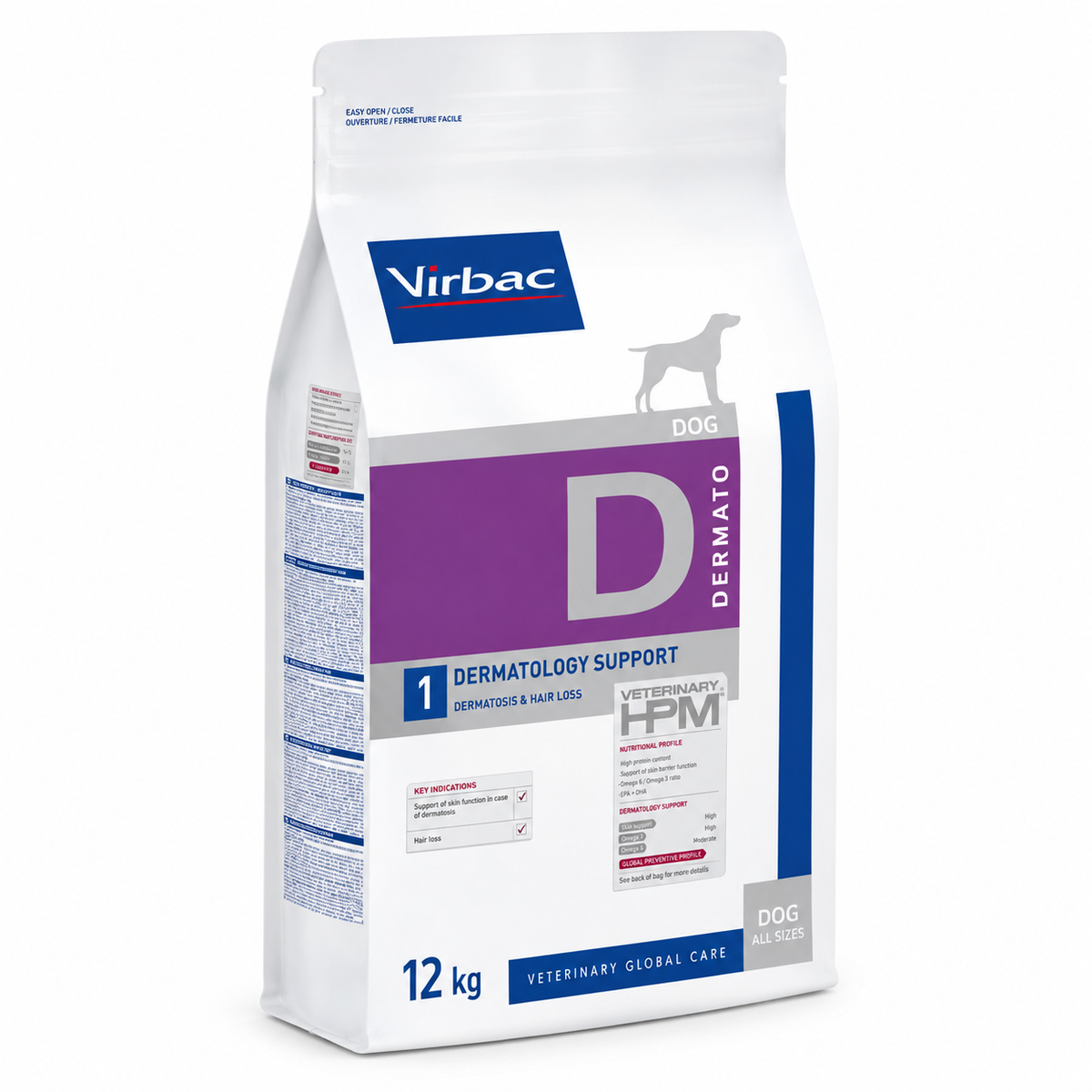 Virbac Veterinary HPM Dog Dermatology Support 12Kg