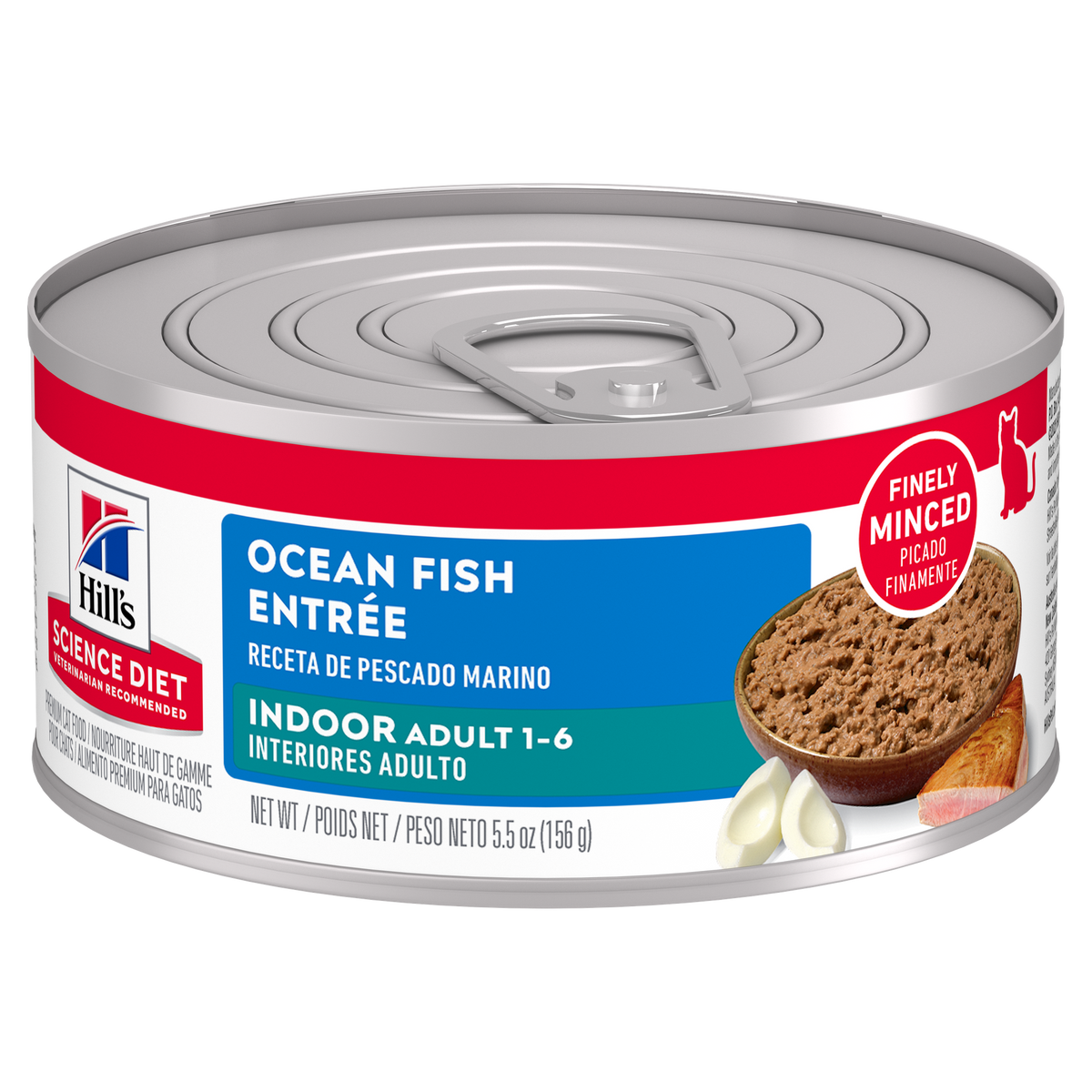 12 Latas Hill's Science Diet Adult Savory Ocean Fish Entrée