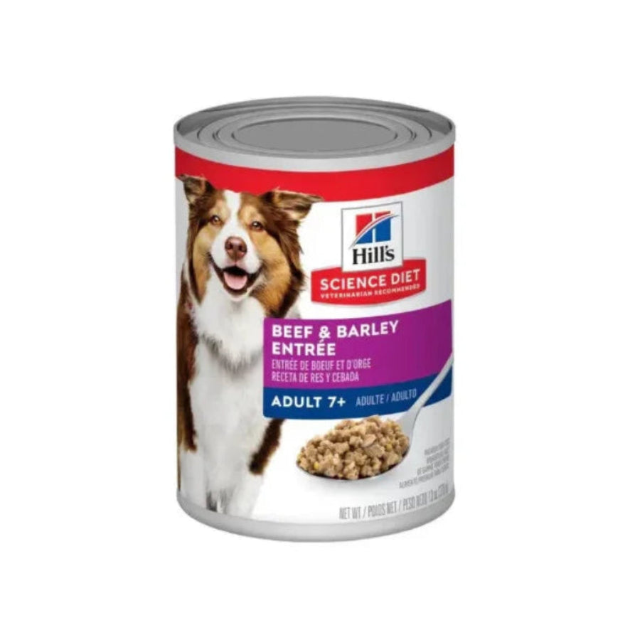 12 Latas Hill's Science Diet Adulto 7+ Beef & Barley Entrée