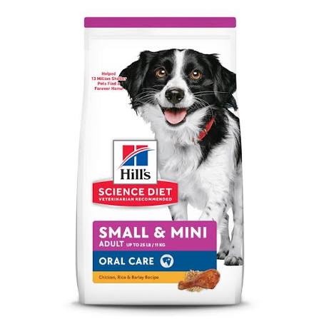 Hills Science Diet Para Cuidado Oral 1.8 Kg Razas Pequeñas