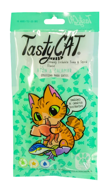 TastyCat Atún -Calamar 4Pza