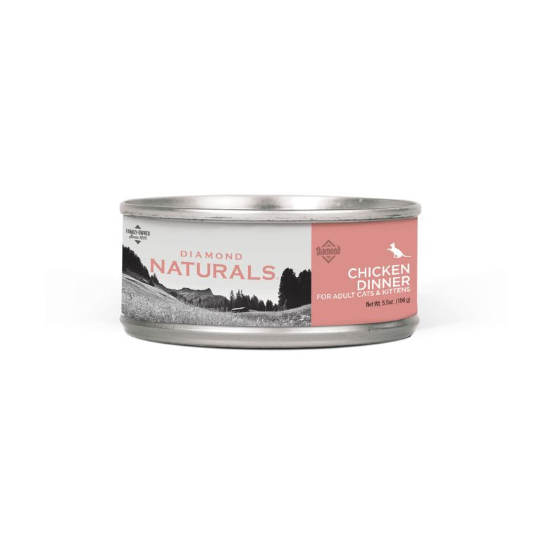 12 Latas Diamond Naturals Chicken Dinner For Adult Cats & Kitten